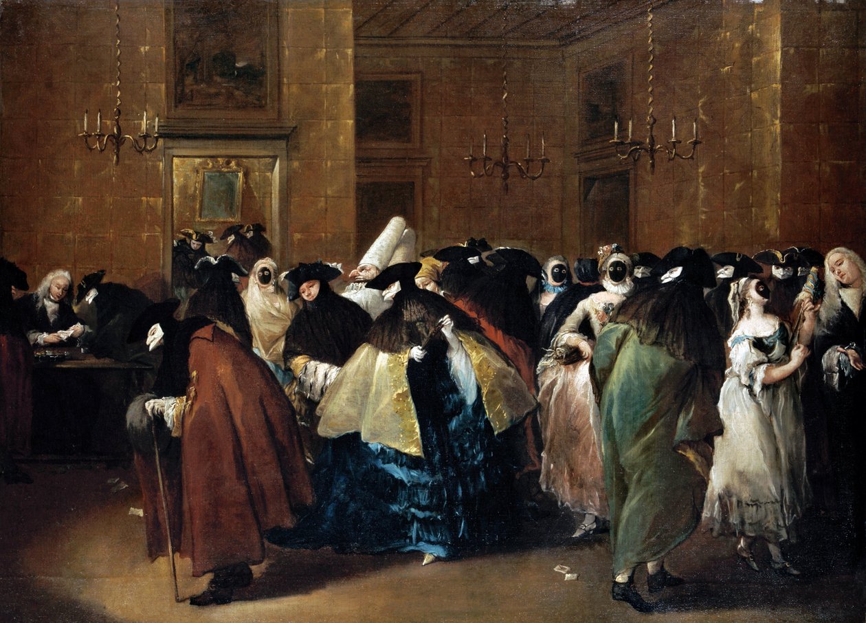 ヴェネツィアのカジノ（堡塁） - Guardi, Francesco (1712-1793) - 油彩・キャンバス - 77.5x107.5 - 個人蔵 作： フランチェスコ・グアルディ
