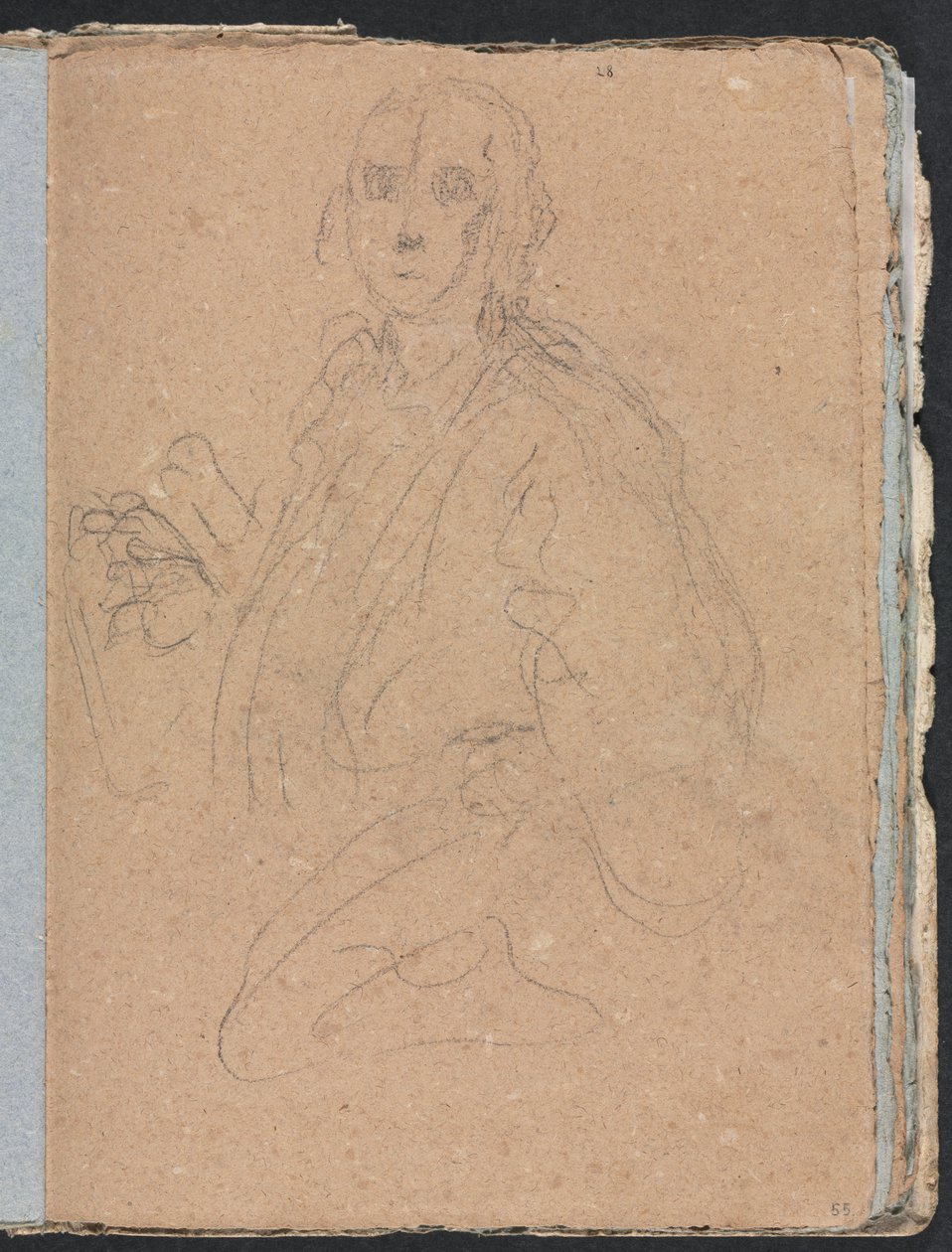 Verona Sketchbook：Gentlemen page 55、1760。 作： フランチェスコ・ロレンツィ