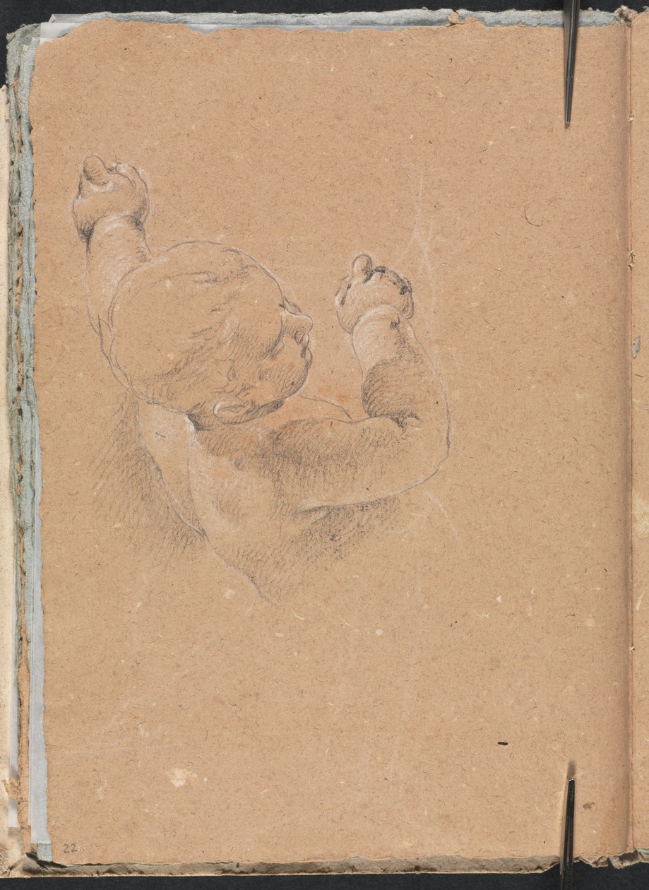 Verona Sketchbook：Putto page 22、1760。 作： フランチェスコ・ロレンツィ