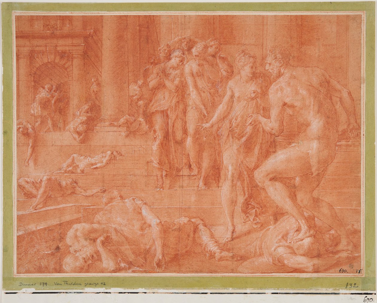Odysseus befiehlt die Tötung von Penelopes Dienern 作： フランチェスコ・プリマティシオ