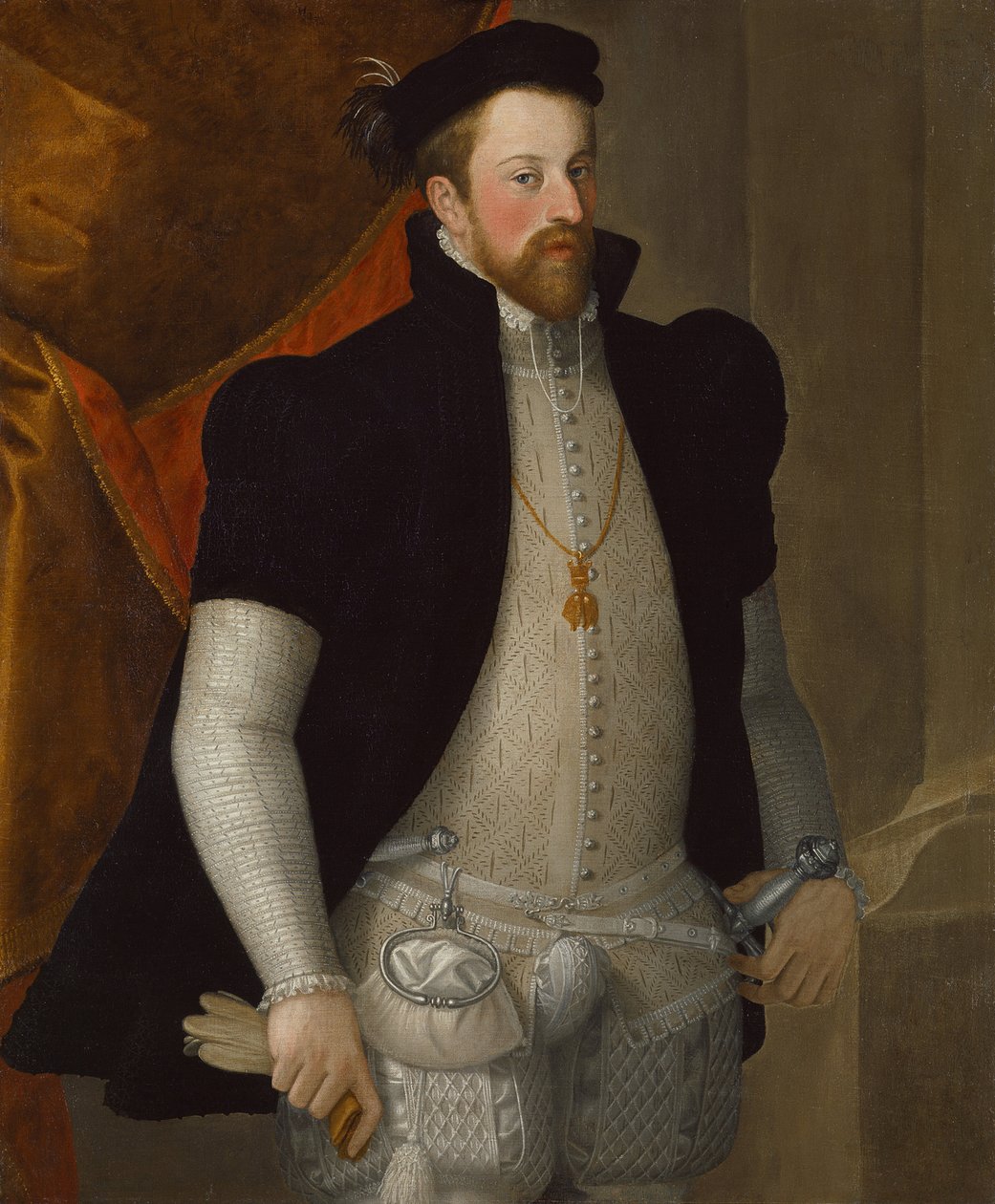 オーストリア大公フェルディナンド2世（1529-1595）の肖像 作： フランチェスコ・テルツィオ