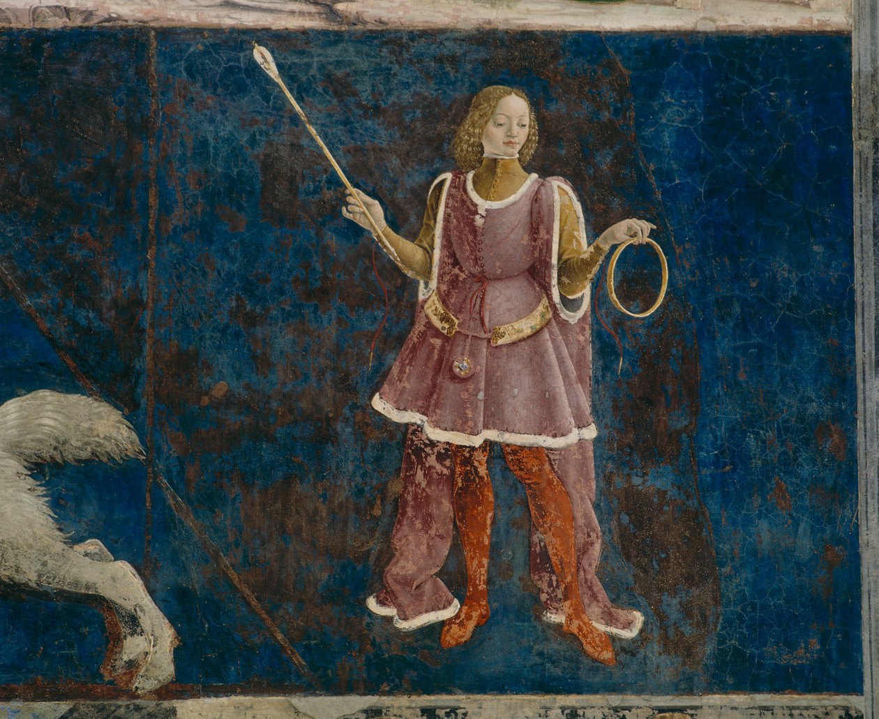 3月を監督する3人のデカンの1人、Il Salone dei Mesi、1470-99 作： フランチェスコ・デル・コッサ