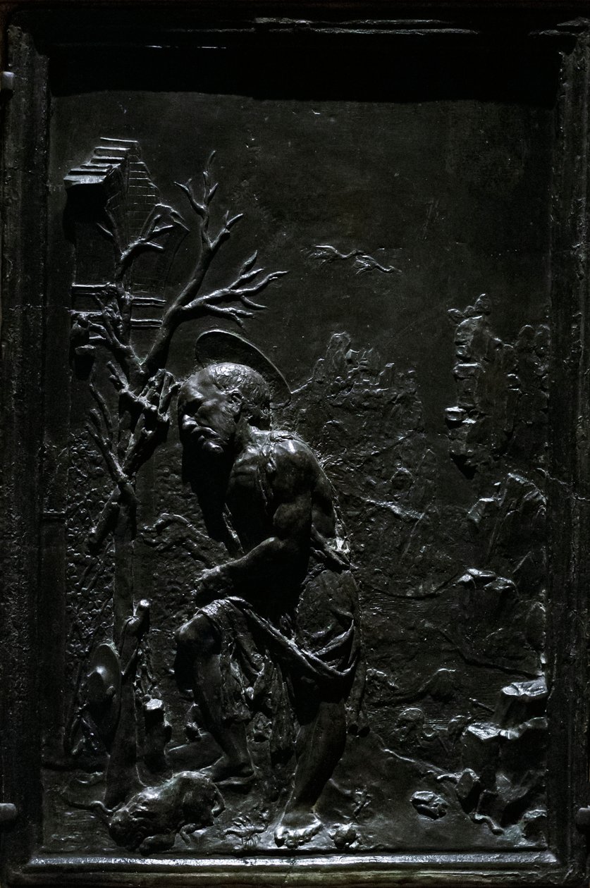 懺悔する聖ジェローム 1470-75年頃 （ブロンズ彩色） 作： フランチェスコ ディ ジョルジョ マルティーニ