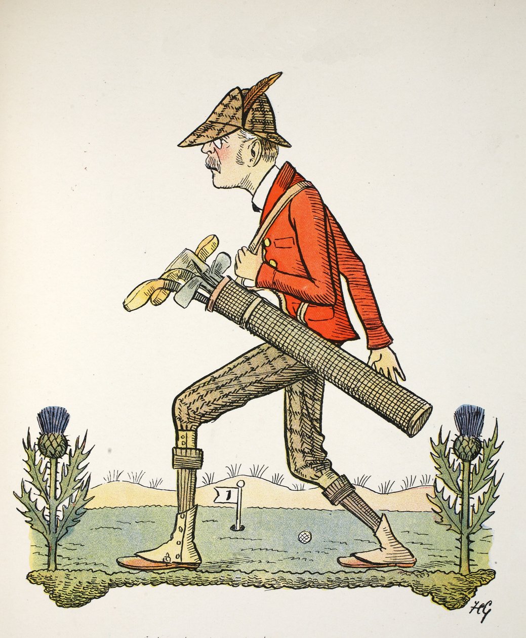不定冠詞、The Struwwelpeter Alphabetのイラスト、Harold Begbieの詩（1871〜1929年） 作： フランシス・カルーサーズ・グールド