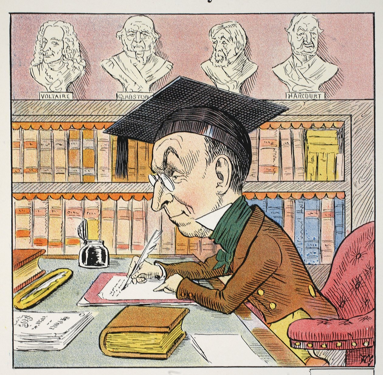 Mピレアン、Struwwelpeter Alphabetのイラスト、Harold Begbieの詩（1871〜1929年） 作： フランシス・カルーサーズ・グールド