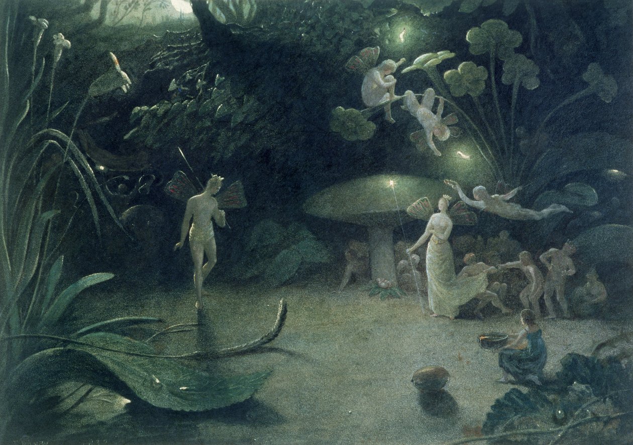 1832年の「真夏の夜の夢」の場面 作： フランシス・ダンビー
