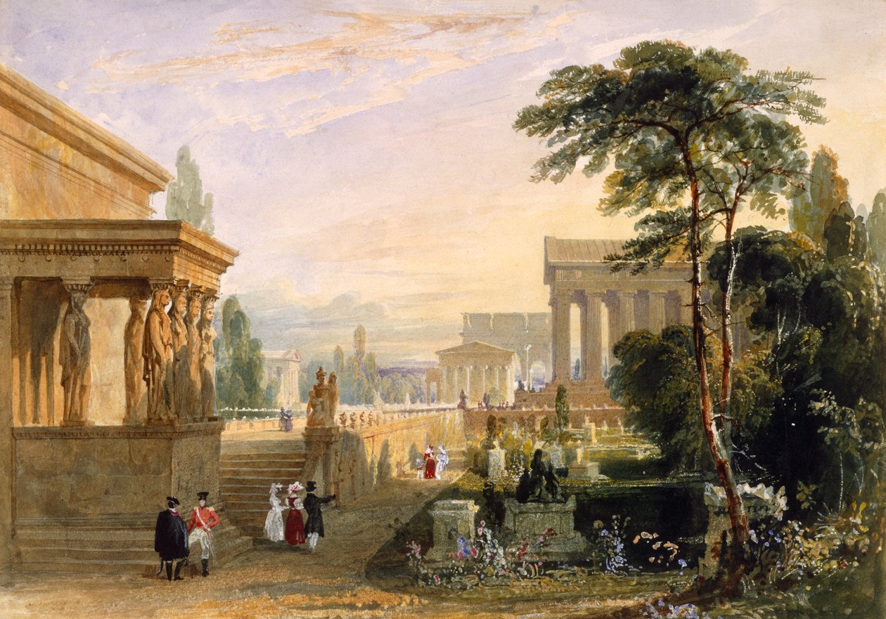 1830年に提案されたグランド国立墓地 作： フランシス・グッドウィン