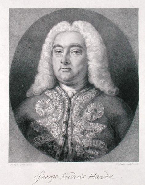 ジョージ・フレデリック・ヘンデル（1685-1759）フレデリック・クリスチャン・ルイス1世（1779-1856）1828年（彫金） 作： フランシス（後）カイト