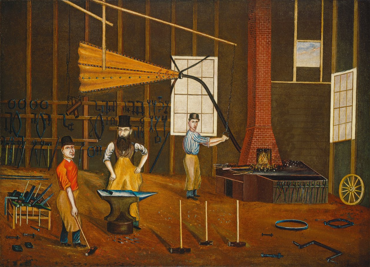 鍛冶屋、c。 1880年。 作： フランシス・A・ベケット