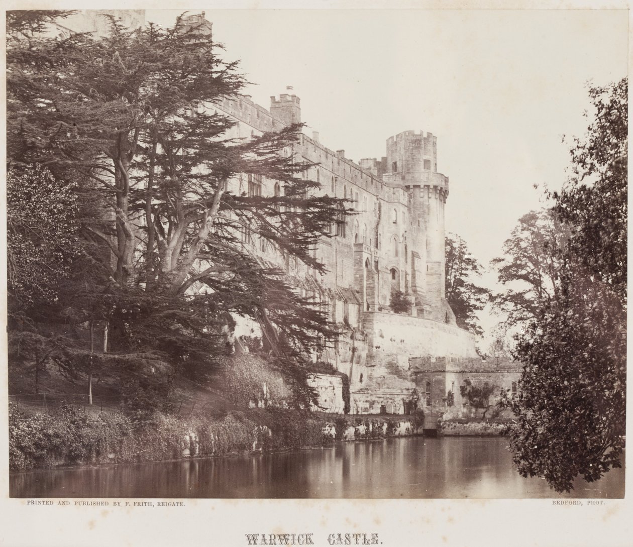 ワーウィック城、1857年頃（アルバメット・プリント 作： フランシス・ベッドフォード