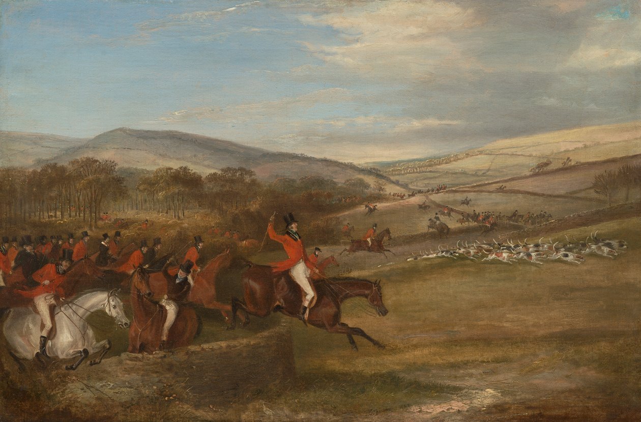 バークレーハント、1842年：フルクライ 作： フランシス・カルクラフト・ターナー