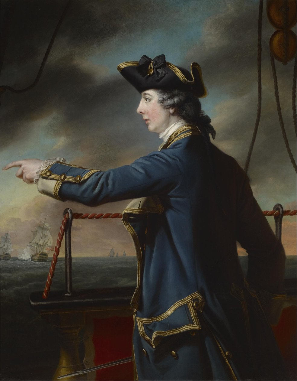 エドワード・ノウルズ海軍大尉（1742-1762）の肖像 作： フランシス・コート