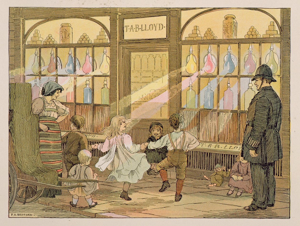 薬剤師、『お店の本』より 作： フランシス・ドンキン・ベッドフォード