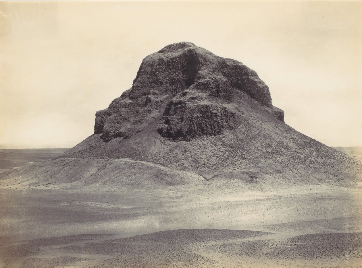 ダハシュールのピラミッド、カリフォルニア。 1857年。 作： フランシス・フリス