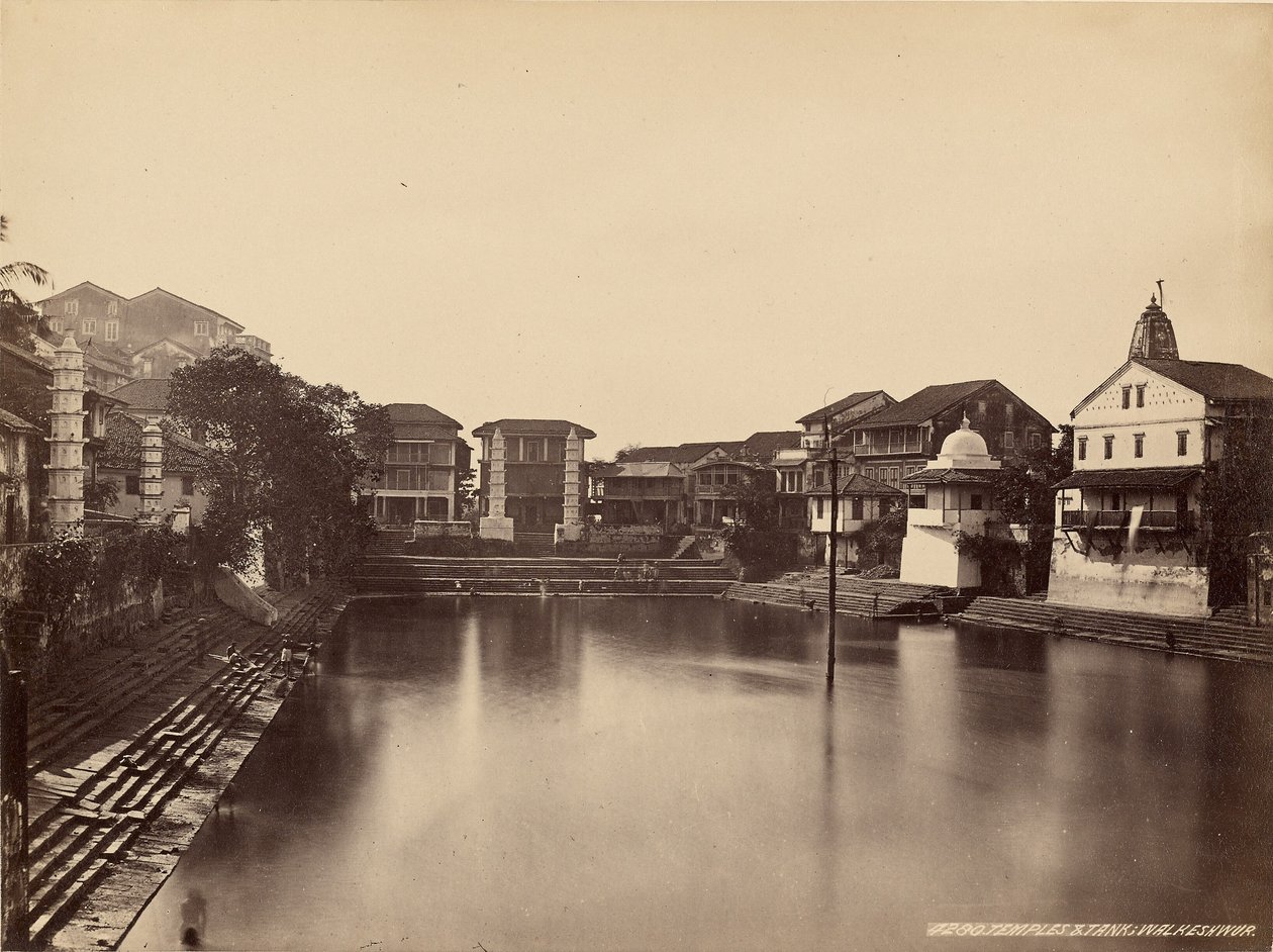 ワルケシュワルの寺院と貯水池 作： フランシス・フリス