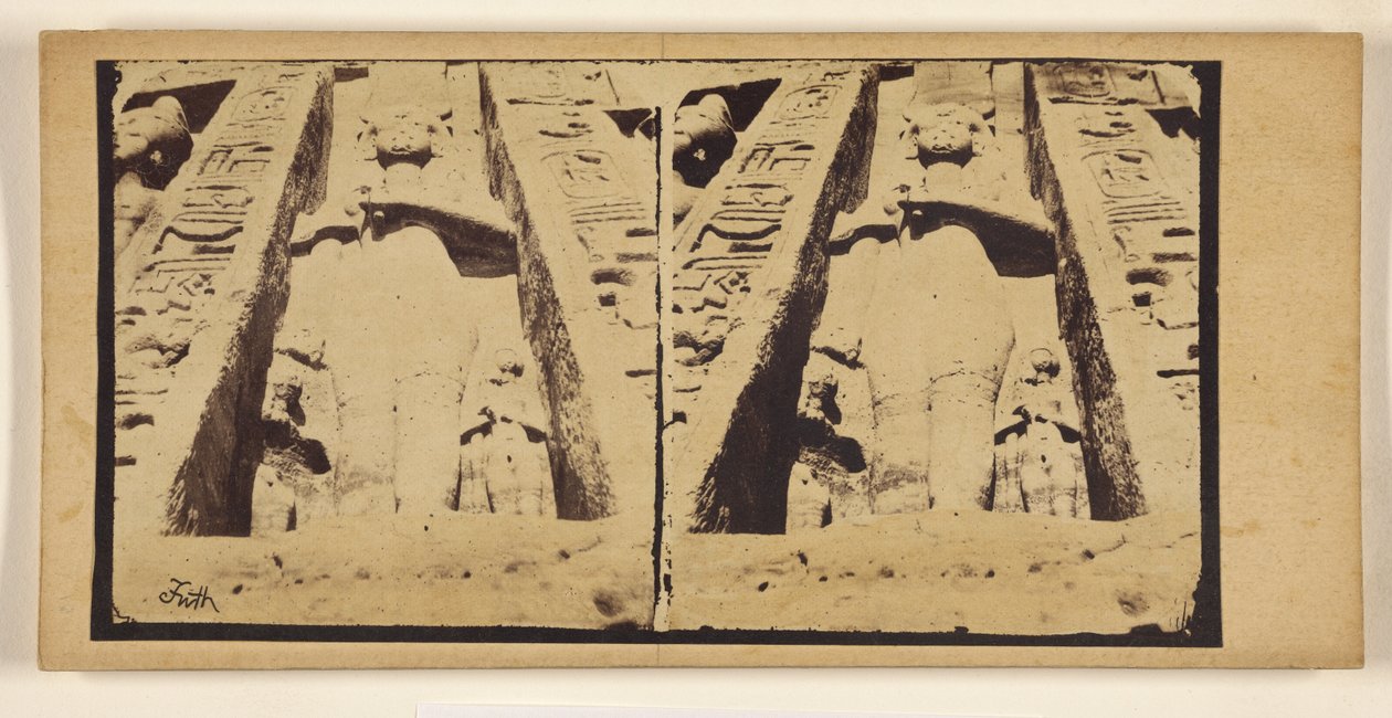 [Der kleine Felsentempel von Abu Simbel.] 作： フランシス・フリス
