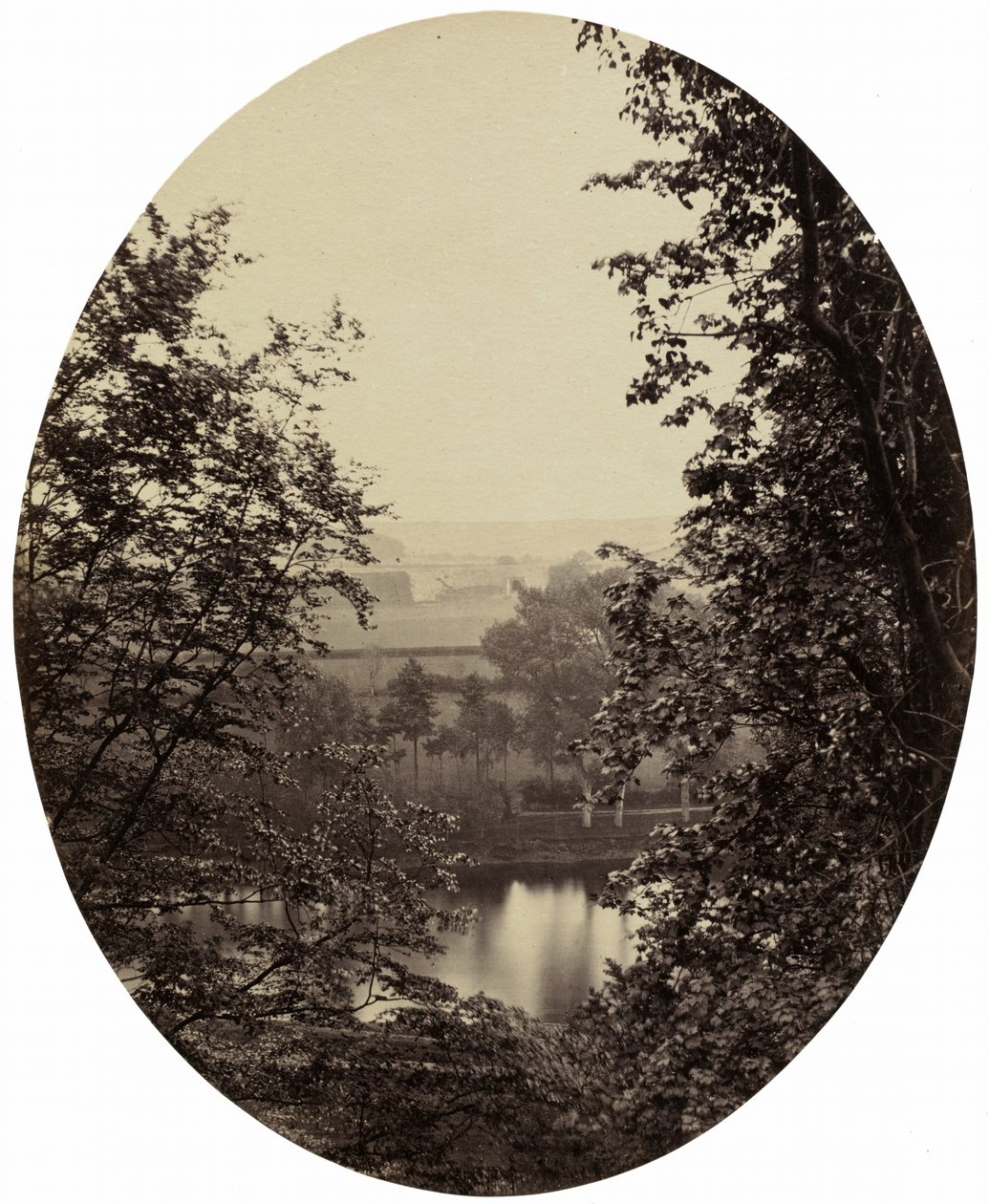 ウィンターダイン近くのセヴァーン川岸、c. 1862年。 作： フランシス・グレズリー