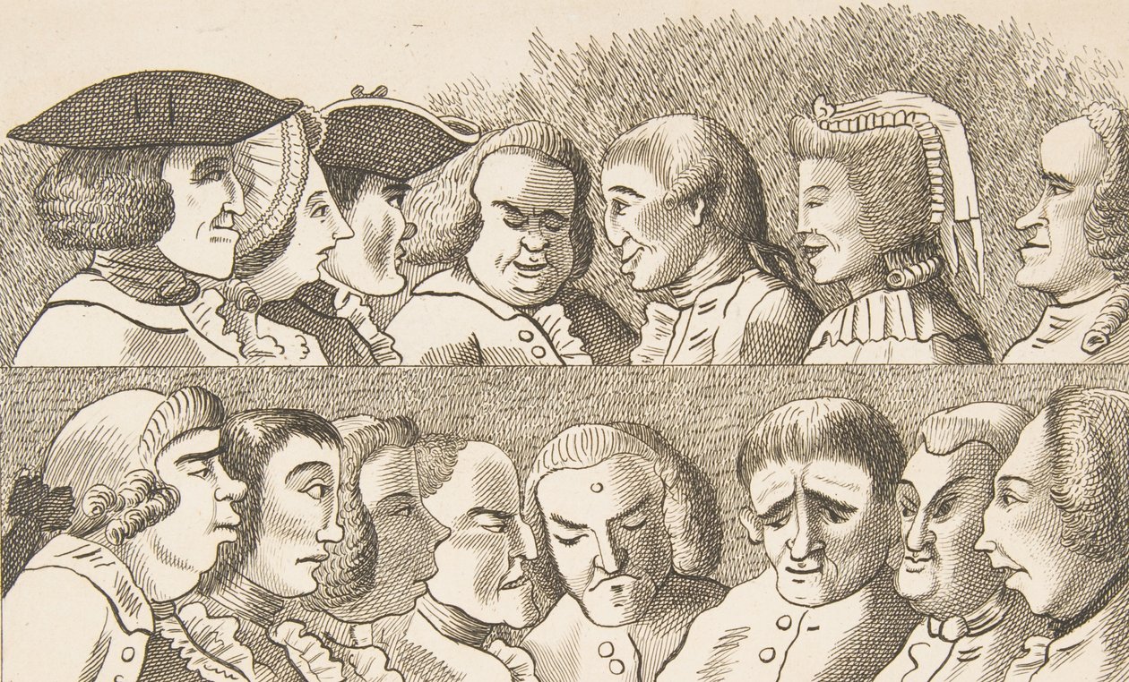 プレート IV、1788 年 2 月 26 日付の風刺画を描くための規則より。 作： フランシス・グロース