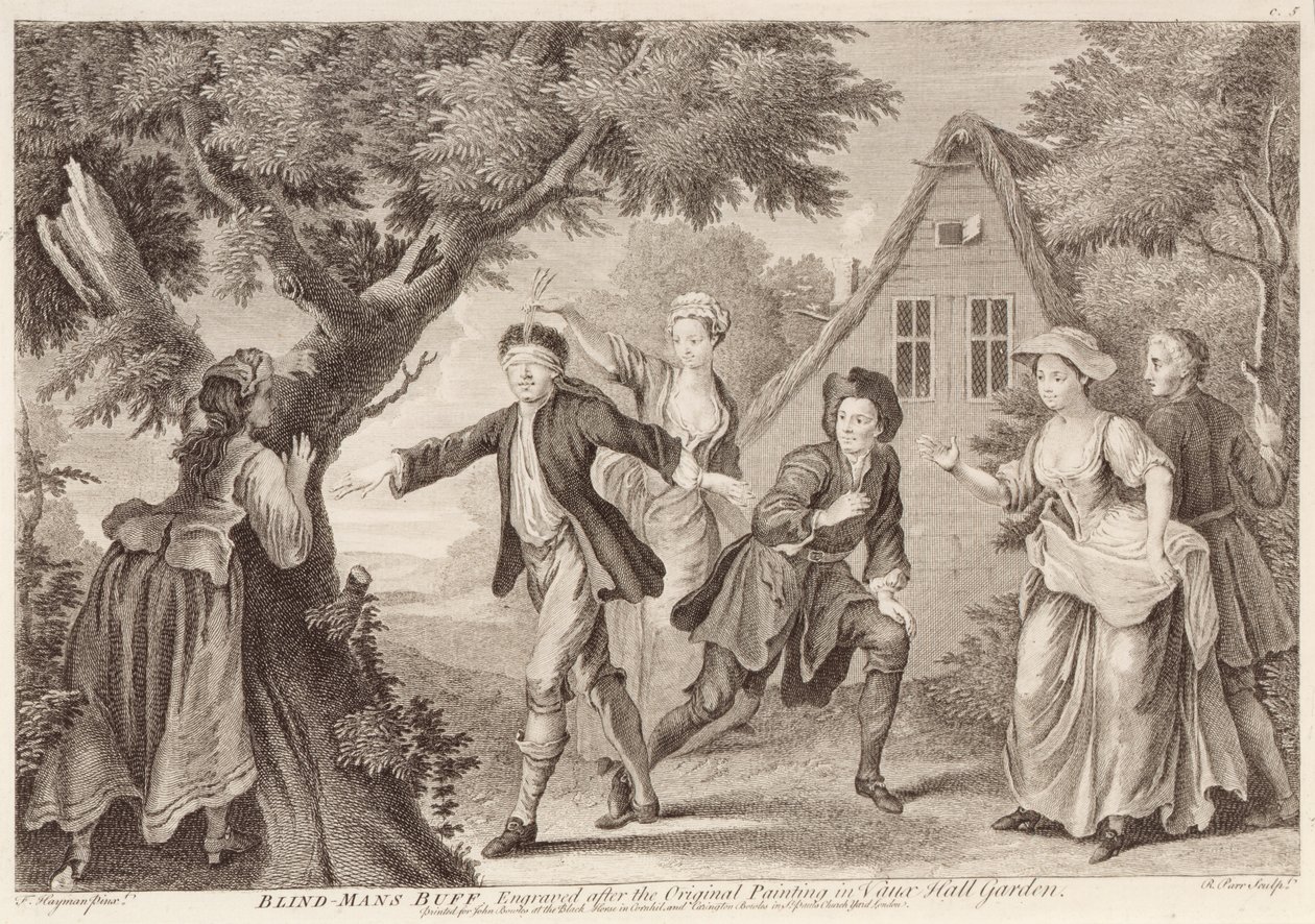 レミ・パー（fl.1723-50）によって刻まれたブラインドマンバフ 作： フランシス・ヘイマン