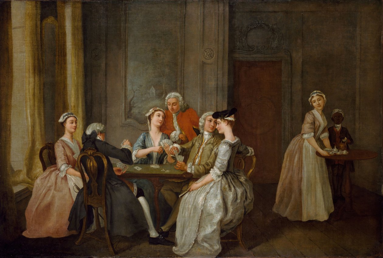 カドリールでの演奏、1740-50。 作： フランシス・ヘイマン