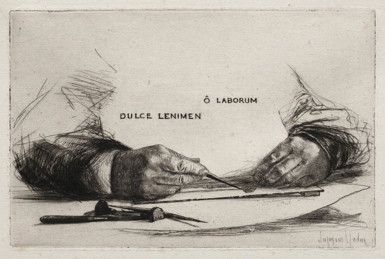 ハンドエッチング、1865年。 作： フランシス・シーモア・ヘイデン
