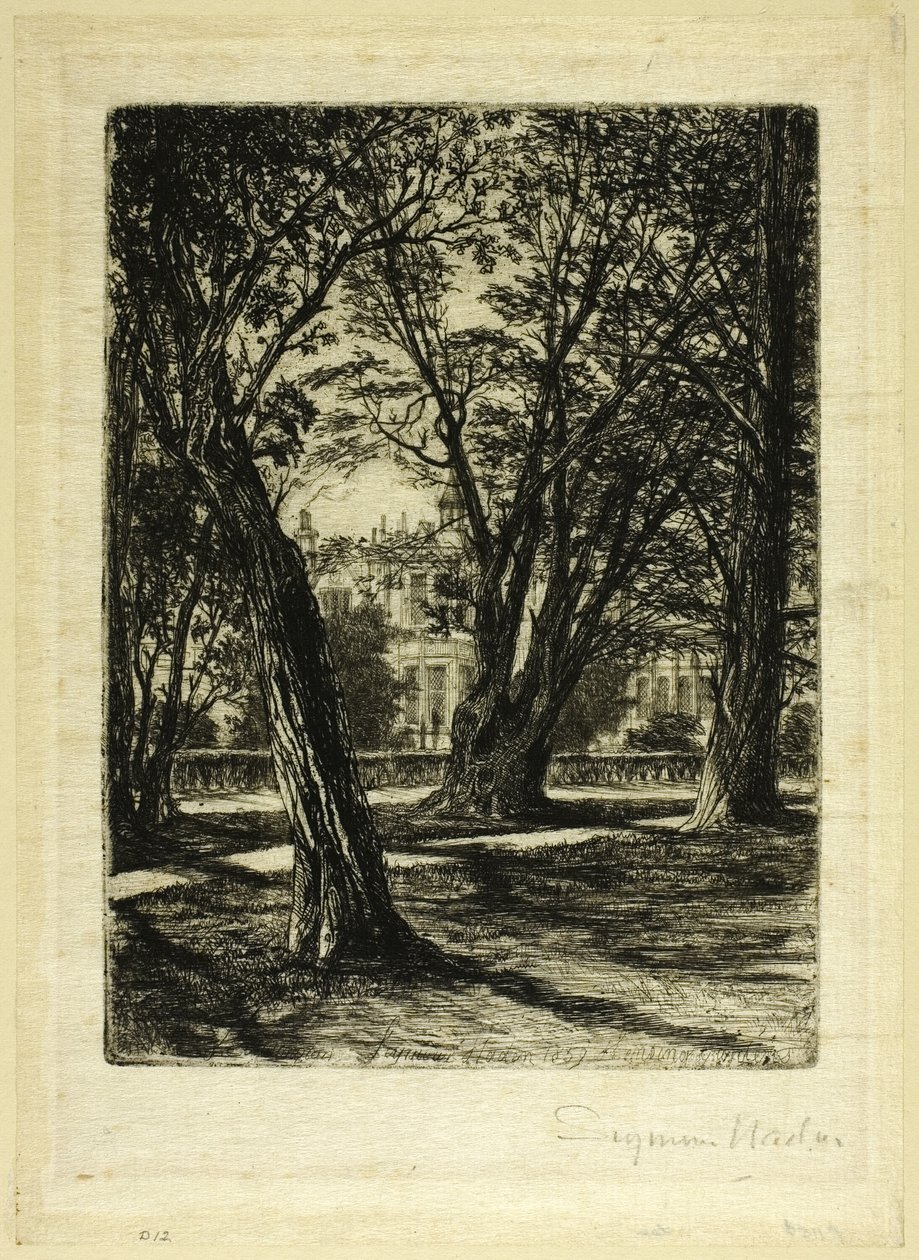 Kensington Gardens, No. I (小皿) 作： フランシス・シーモア・ヘイデン