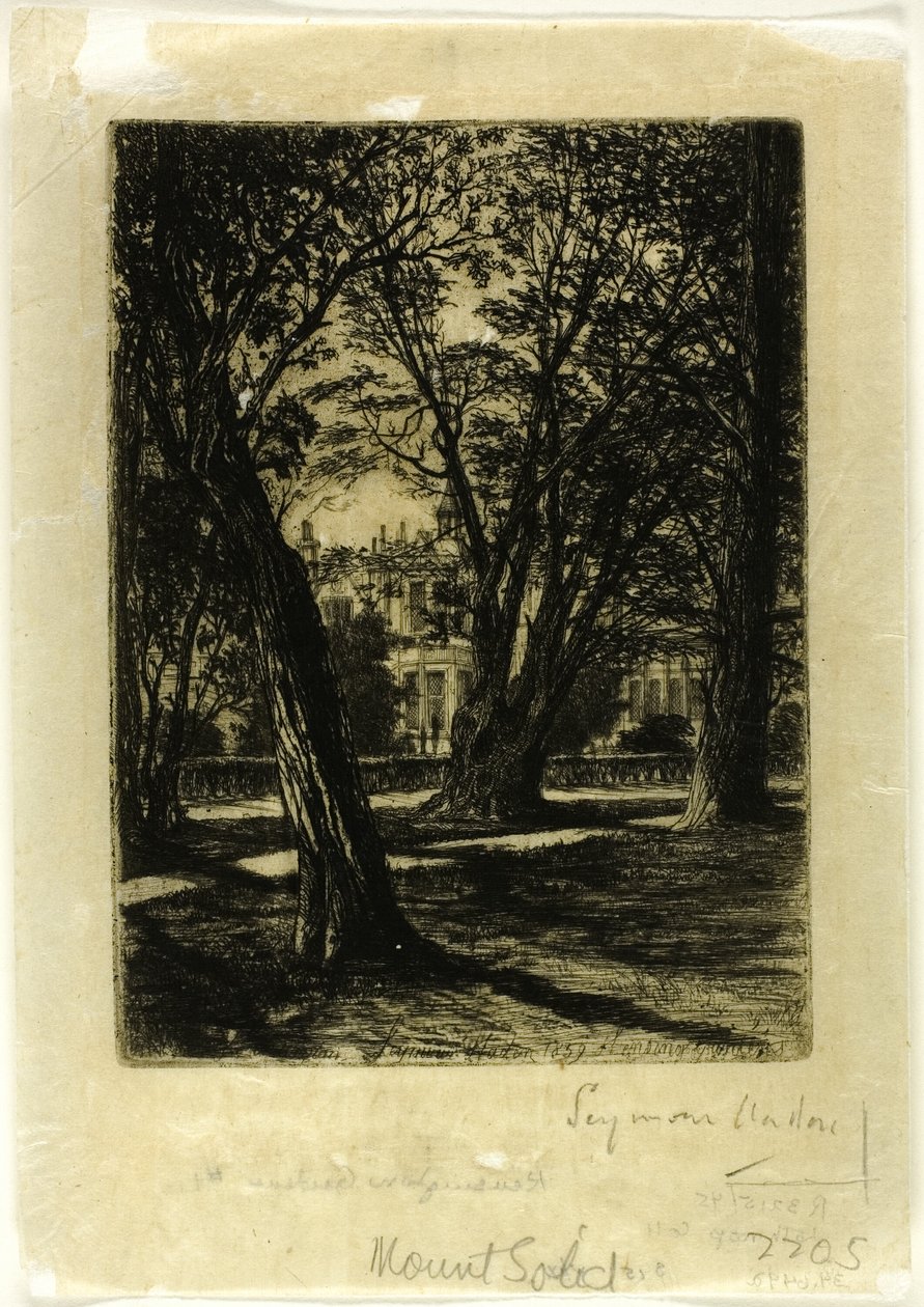 Kensington Gardens, No. I (小皿) 作： フランシス・シーモア・ヘイデン
