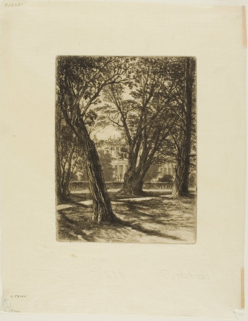 Kensington Gardens, No. I (小皿) 作： フランシス・シーモア・ヘイデン