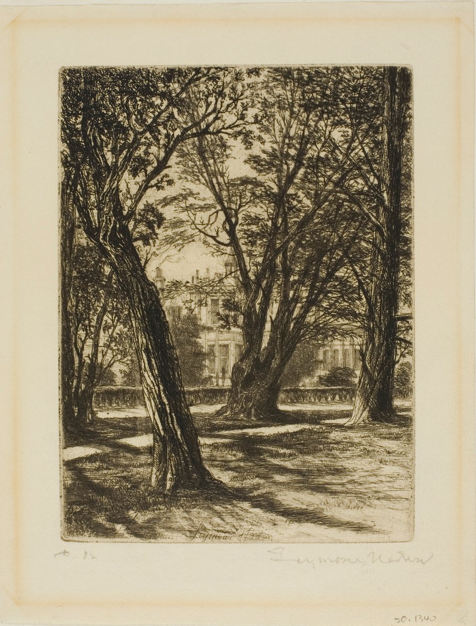 Kensington Gardens, No. I (小皿) 作： フランシス・シーモア・ヘイデン