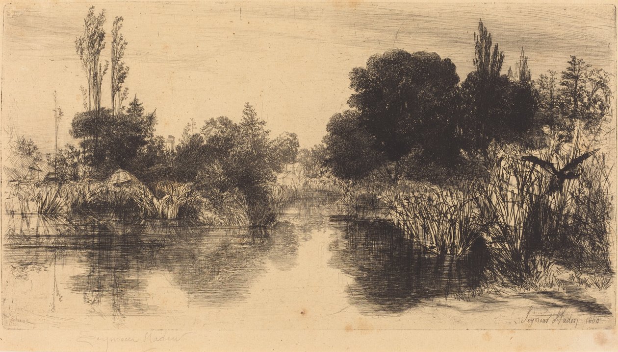 Shere Mill Pond (大皿) 作： フランシス・シーモア・ヘイデン
