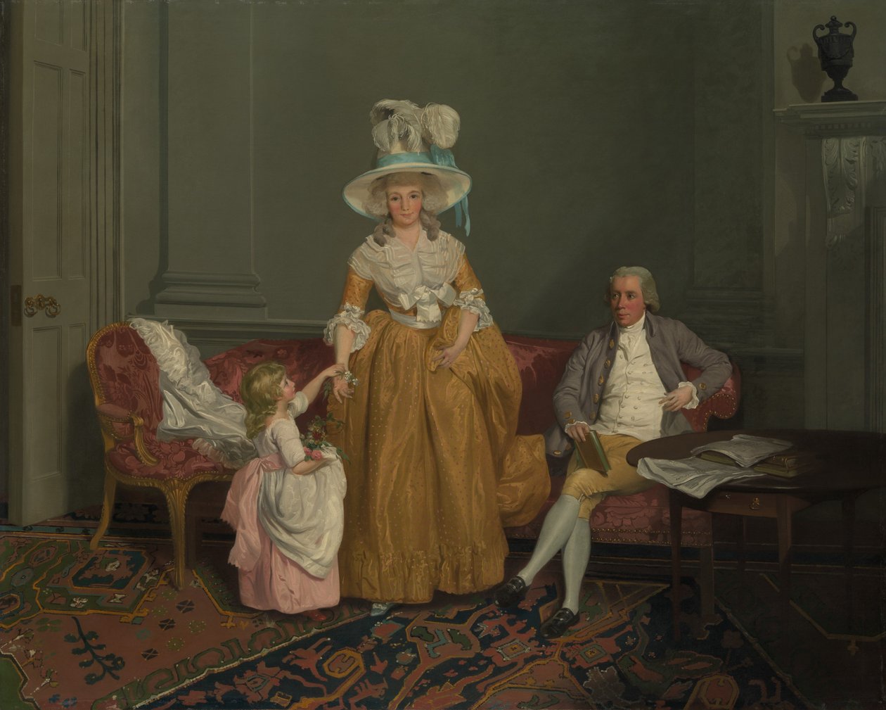 サイスウェイトファミリー、ca。 1785年。 作： フランシス・ホイートリー
