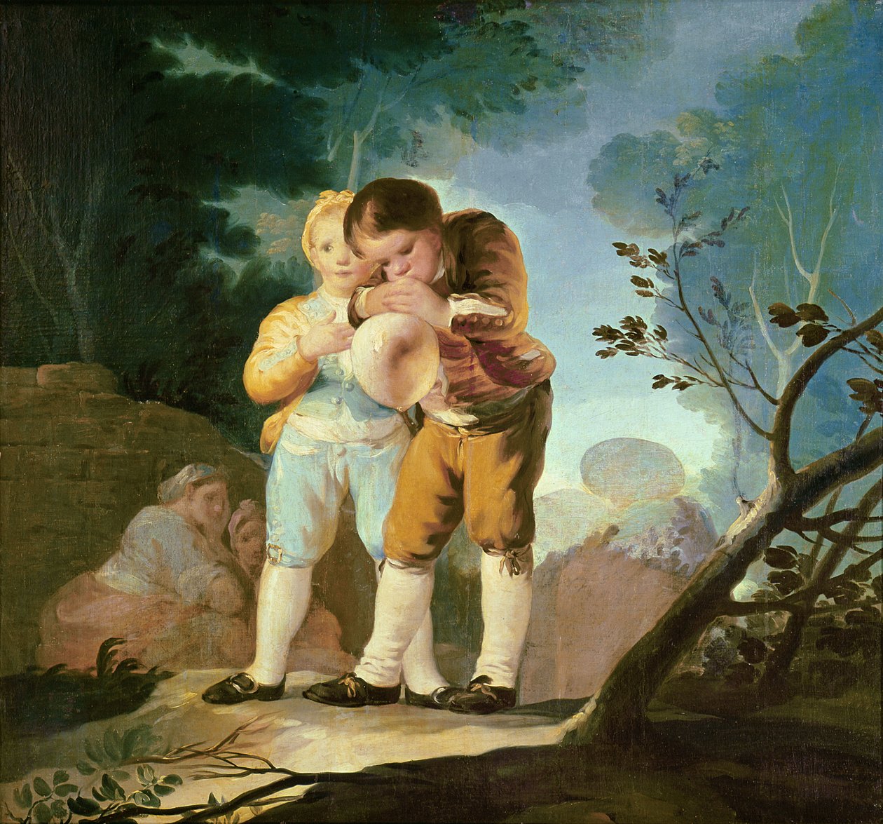 膀胱を膨らませる子供たち、1778年 作： フランシスコ・デ・ゴヤ