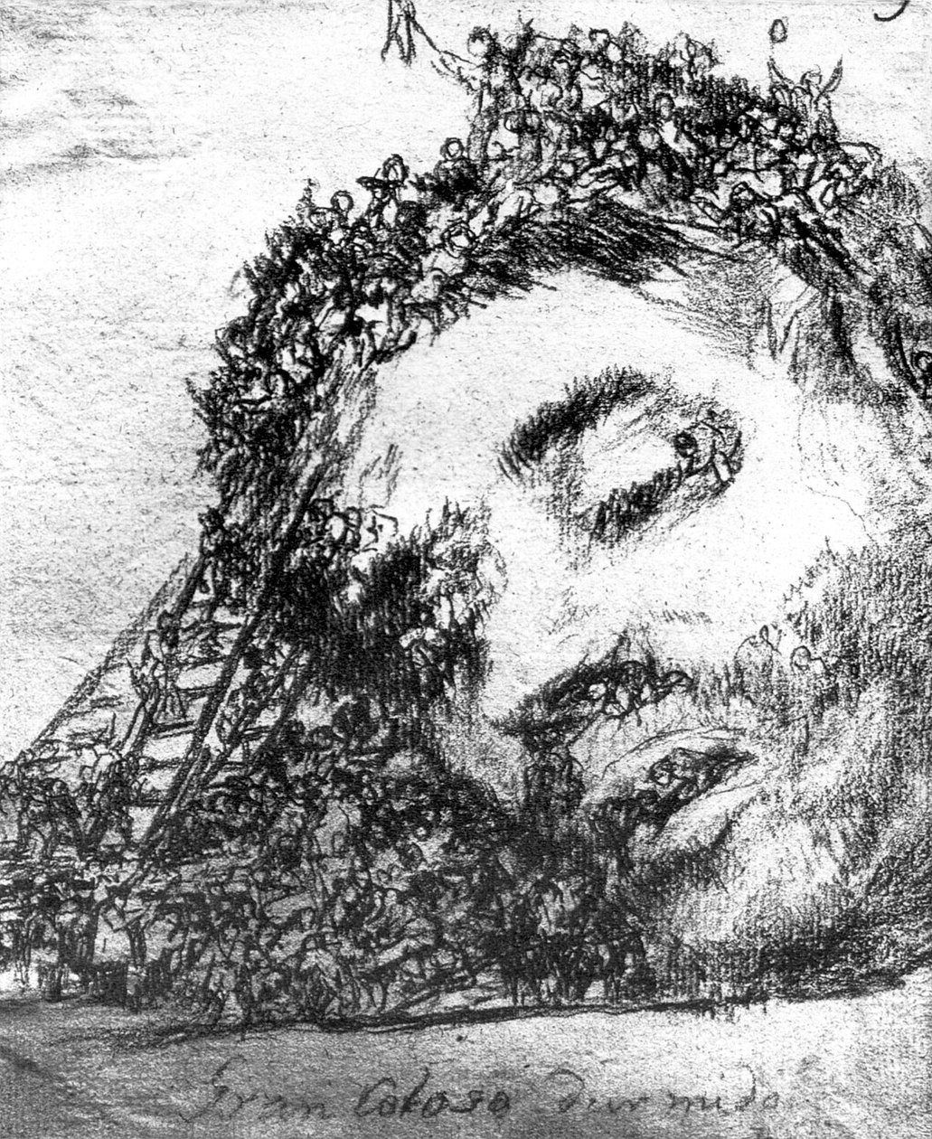 素晴らしい眠っている巨像 作： フランシスコ・デ・ゴヤ