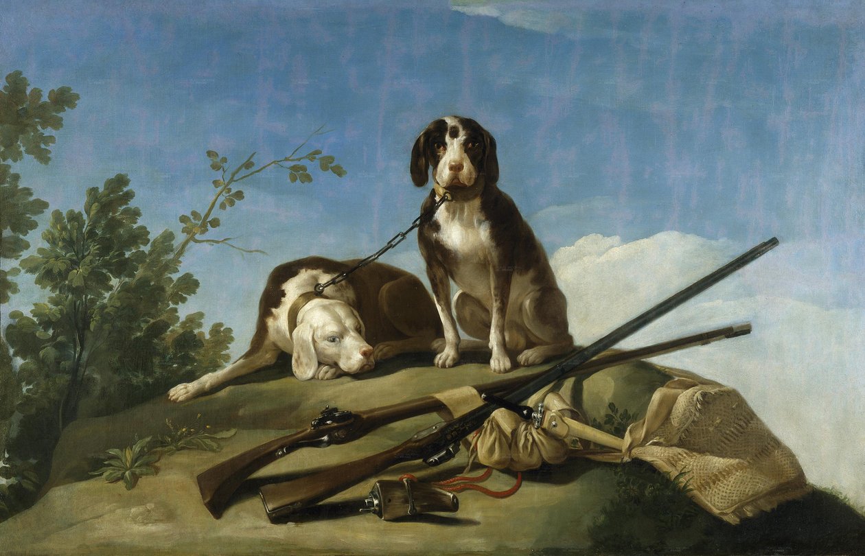犬と狩猟用品 作： フランシスコ・デ・ゴヤ