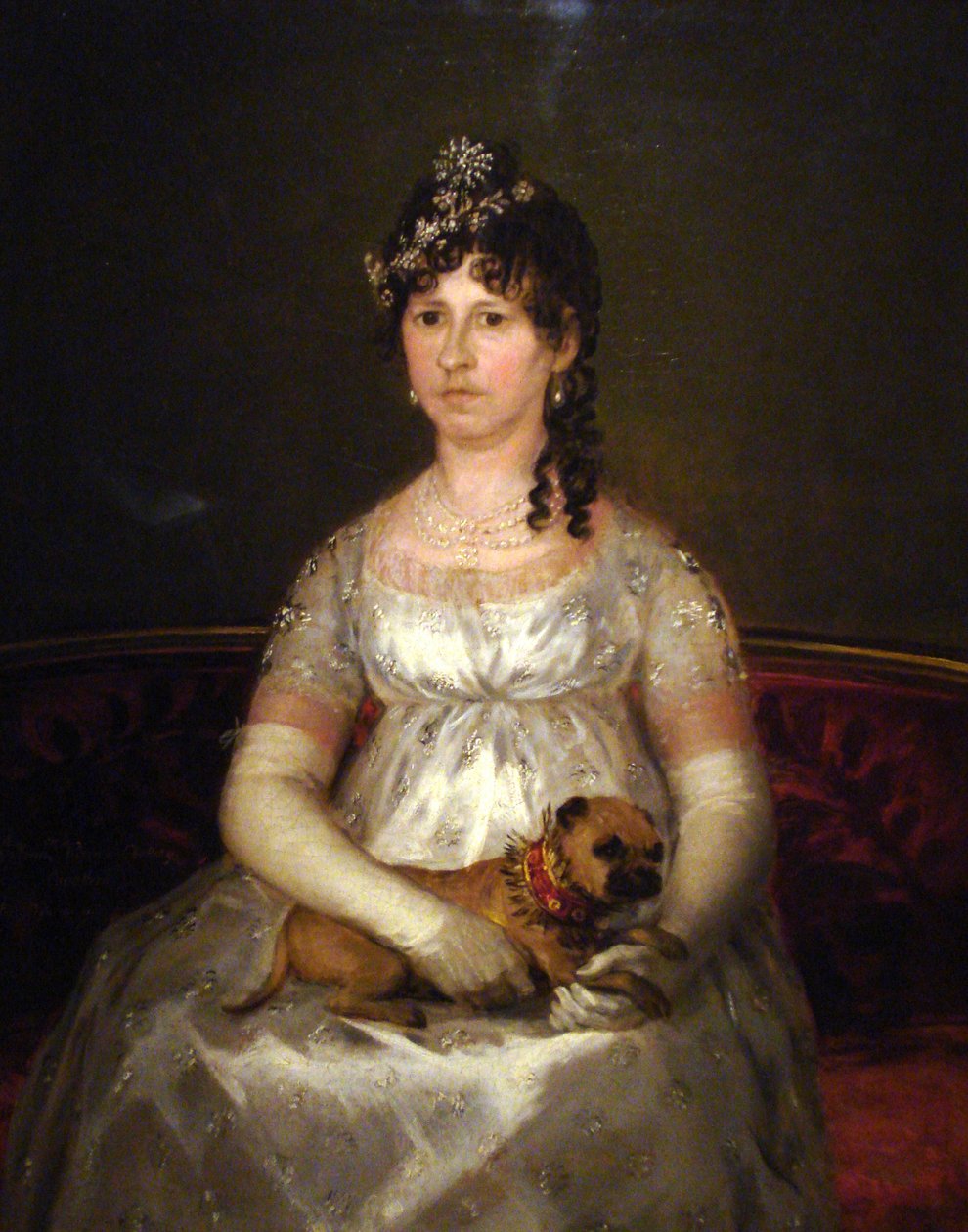 Francisca Vicenta Chollet y Caballeroの肖像 作： フランシスコ・デ・ゴヤ