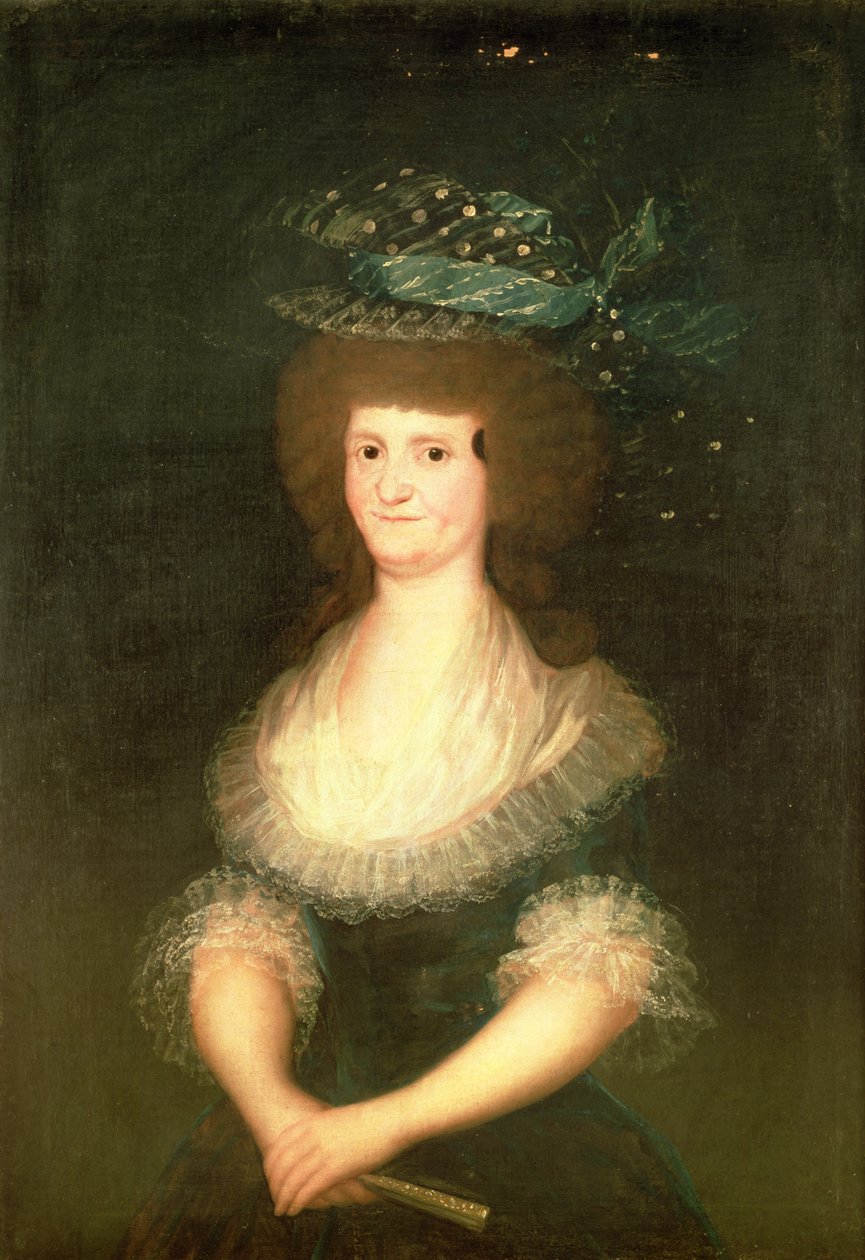 スペインのチャールズ4世（1788-1808）の妻マリアルイサ女王（1751-1819）の肖像 作： フランシスコ・デ・ゴヤ