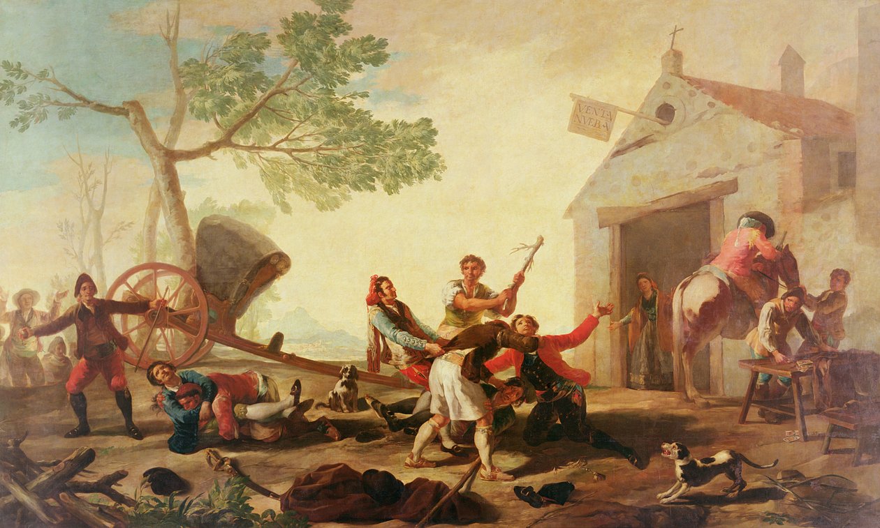 ベンタヌエバでの戦い、1777 作： フランシスコ・デ・ゴヤ