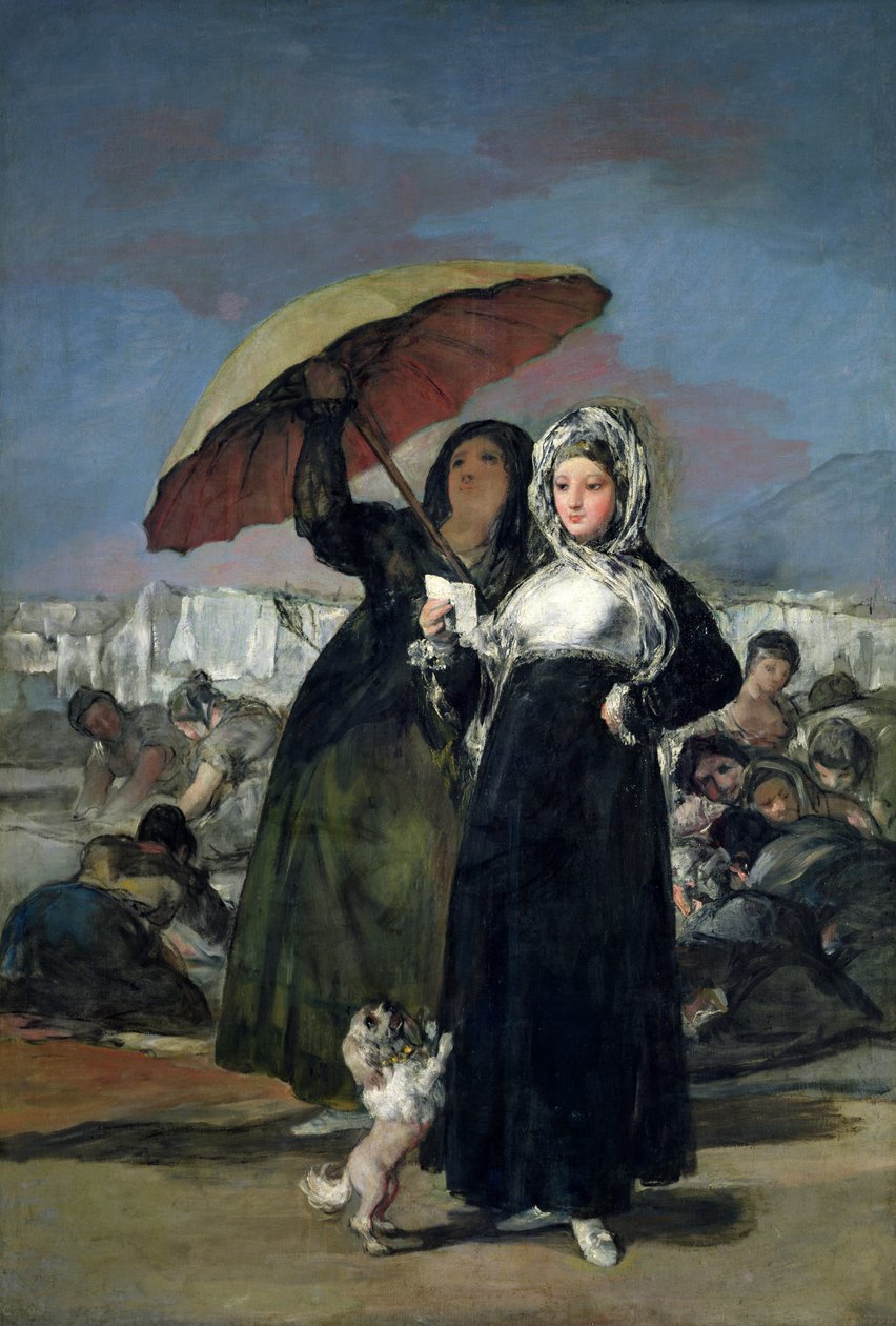 手紙、または若い女性、c.1814-19 作： フランシスコ・デ・ゴヤ