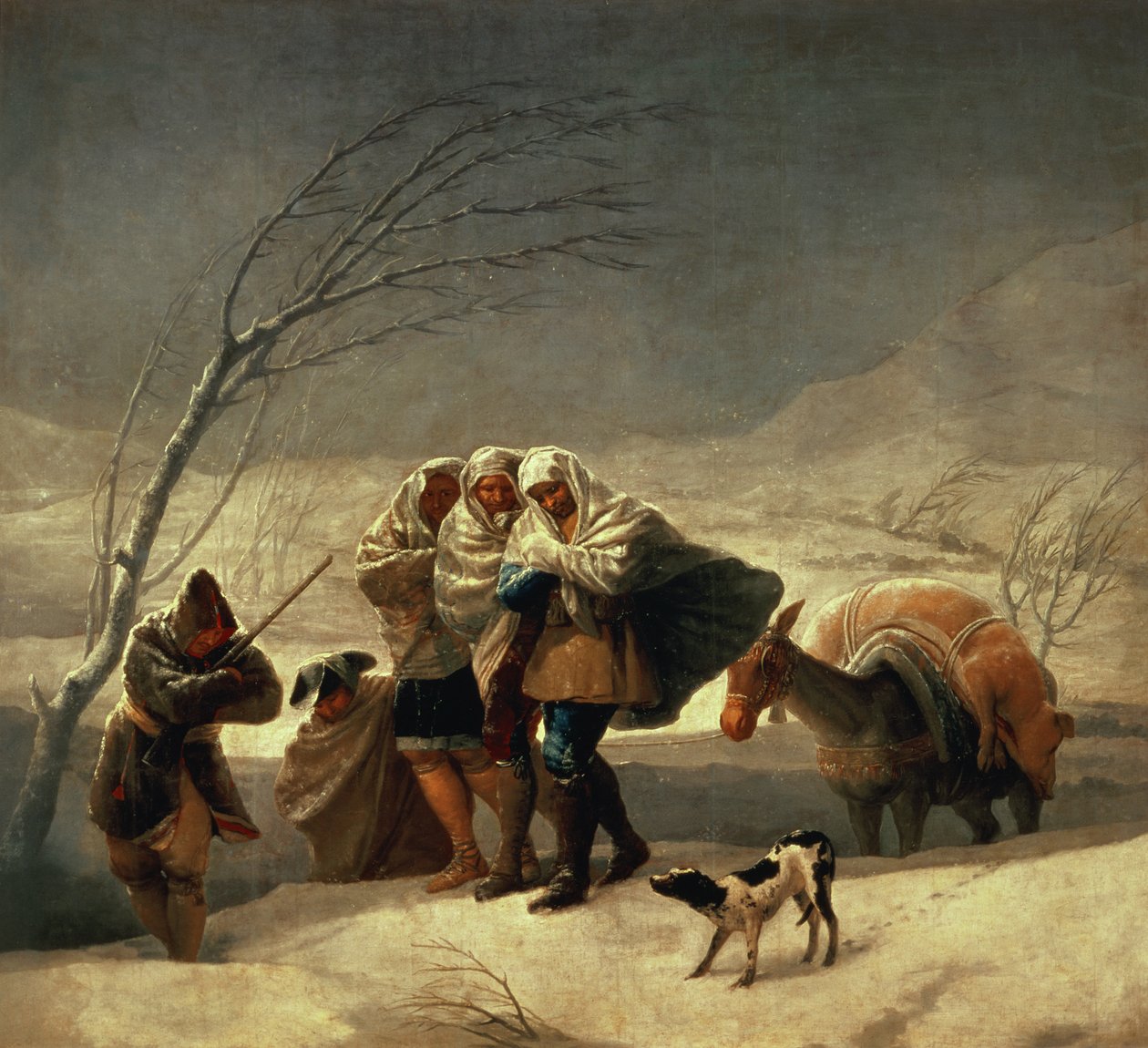 吹雪、1786-87 作： フランシスコ・デ・ゴヤ
