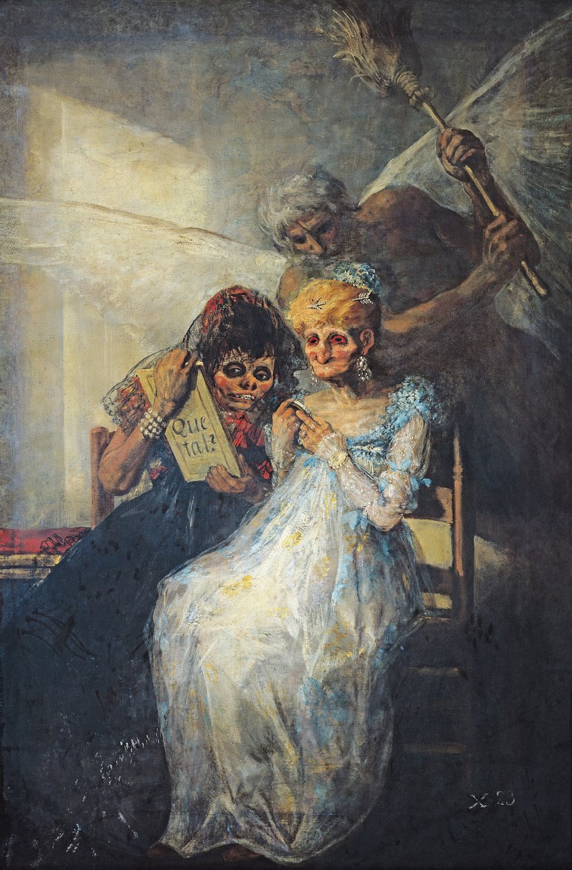 1820年の老婦人の時代 作： フランシスコ・デ・ゴヤ