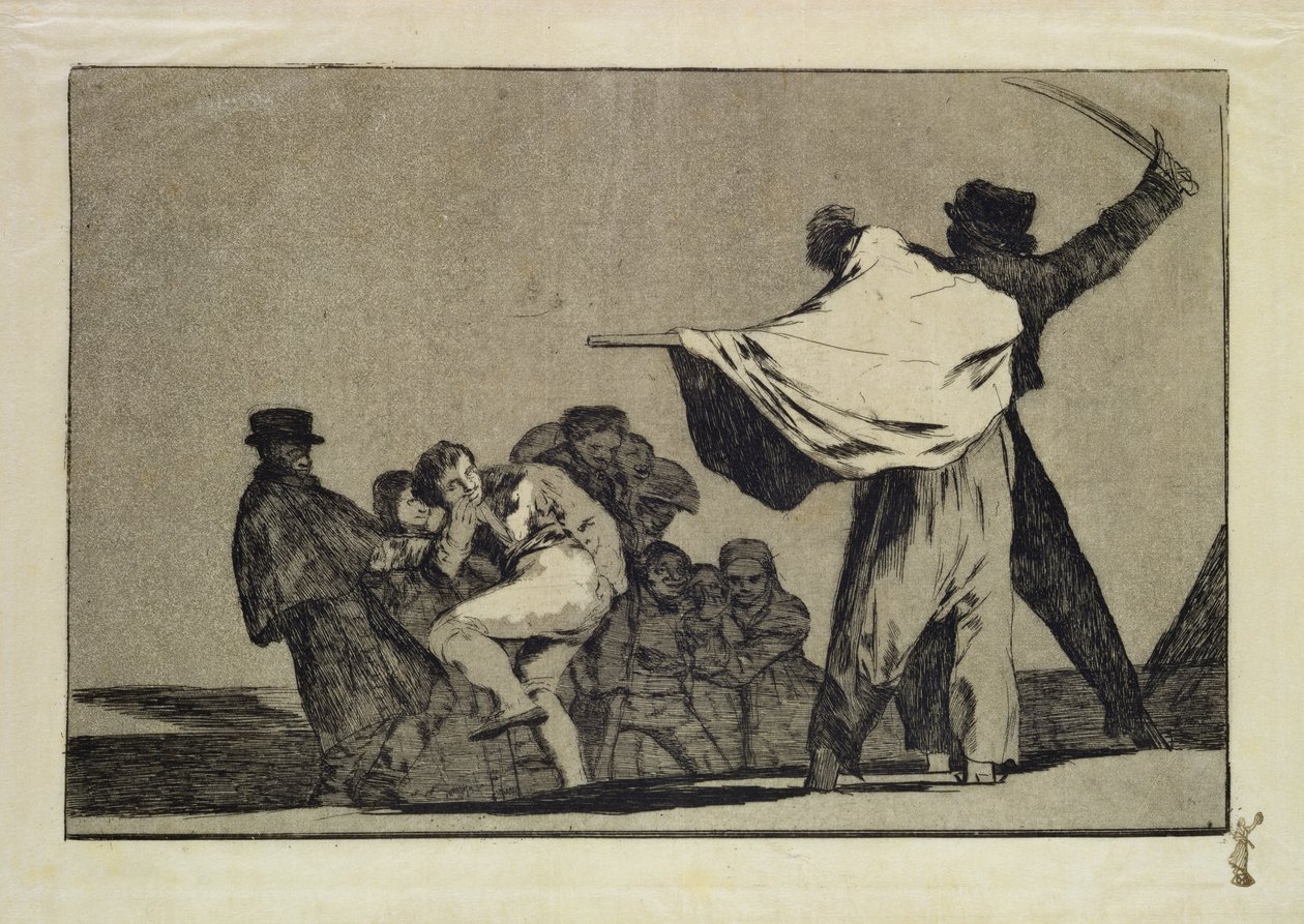 Folliesシリーズの有名なFolly、c.1815-24（和紙にエッチングとアクアチント） 作： フランシスコ・デ・ゴヤ