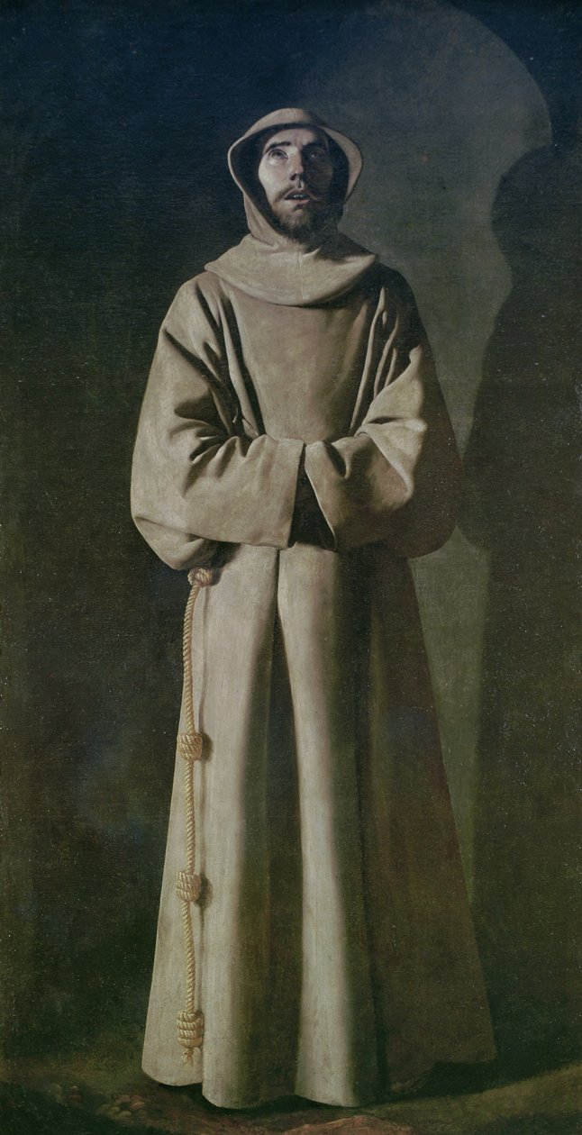 聖フランシス（1181-1226）1645-64 作： フランシスコ・デ・スルバラン
