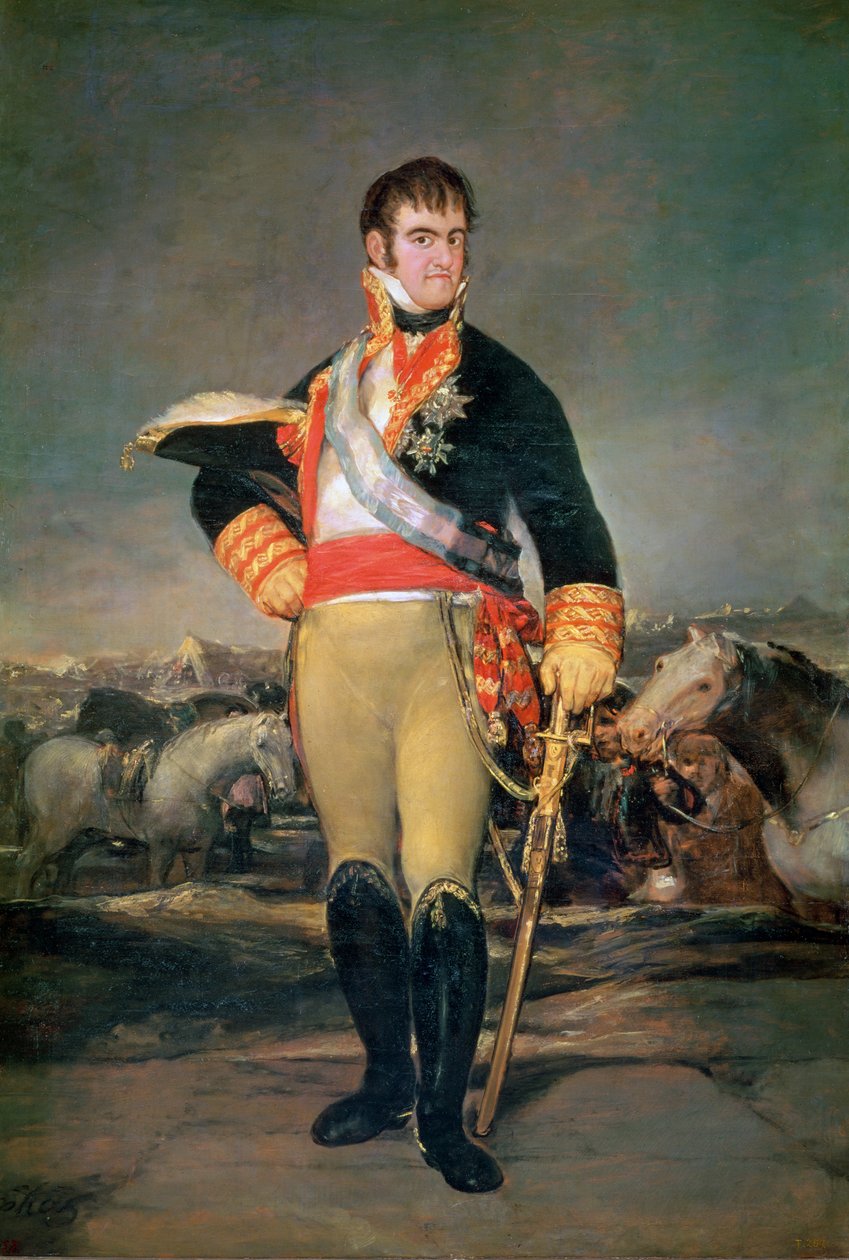 フェルディナンド7世（1784-1833）c.1814 作： フランシスコ・デ・ゴヤ