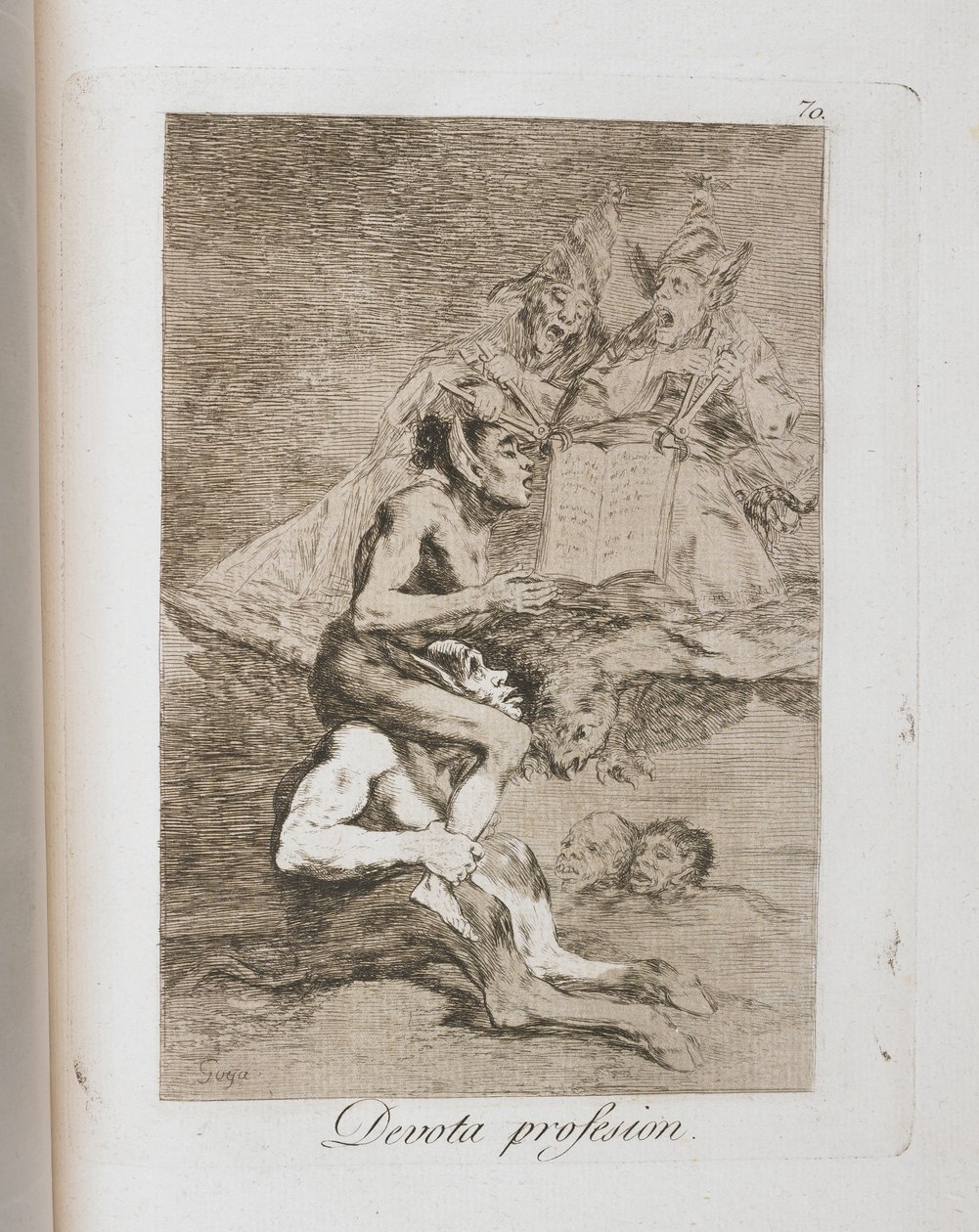 ロスカプリチョスのプレート、1797-1798 作： フランシスコ・デ・ゴヤ