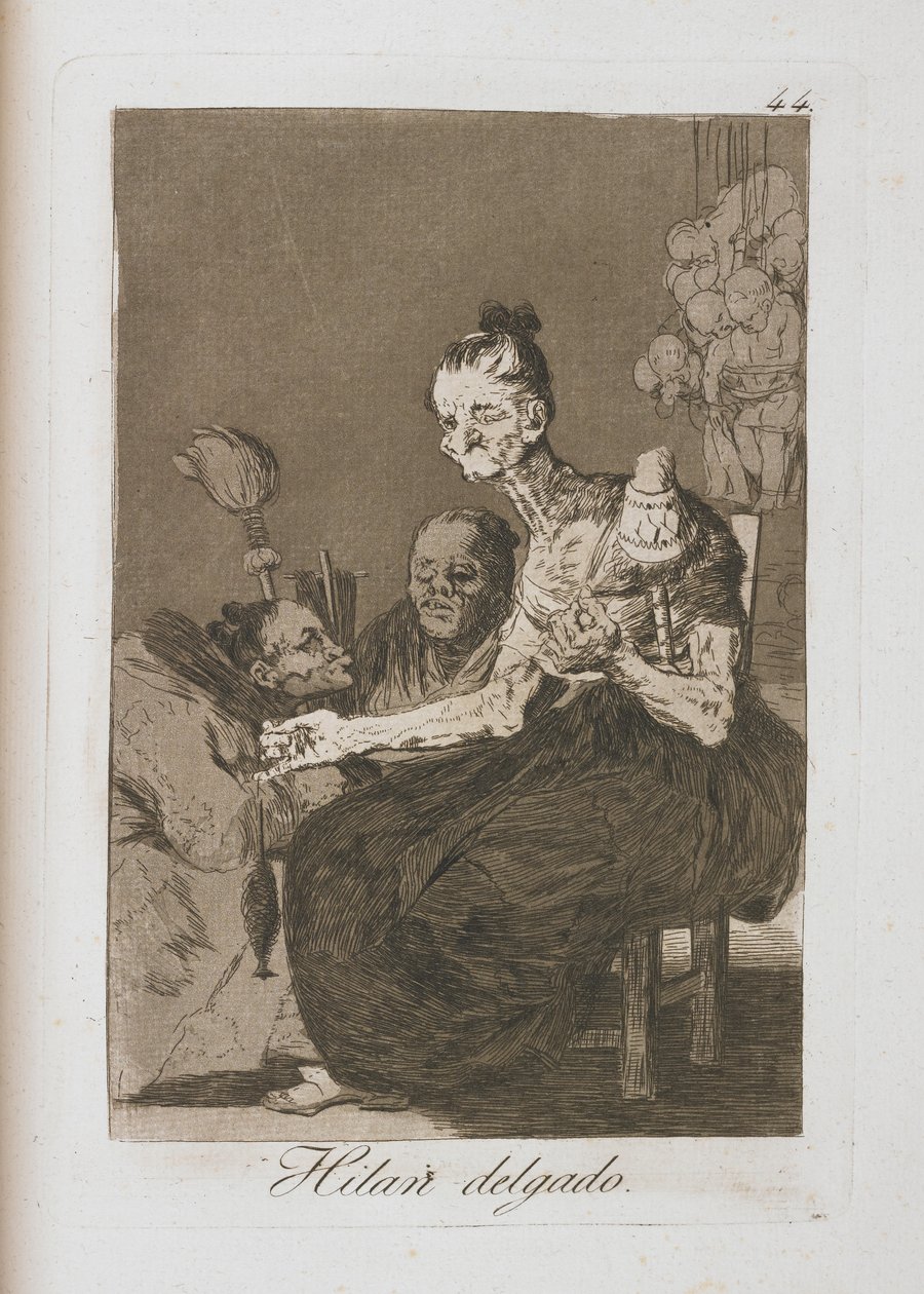 ロスカプリチョスのプレート、1797-1798 作： フランシスコ・デ・ゴヤ