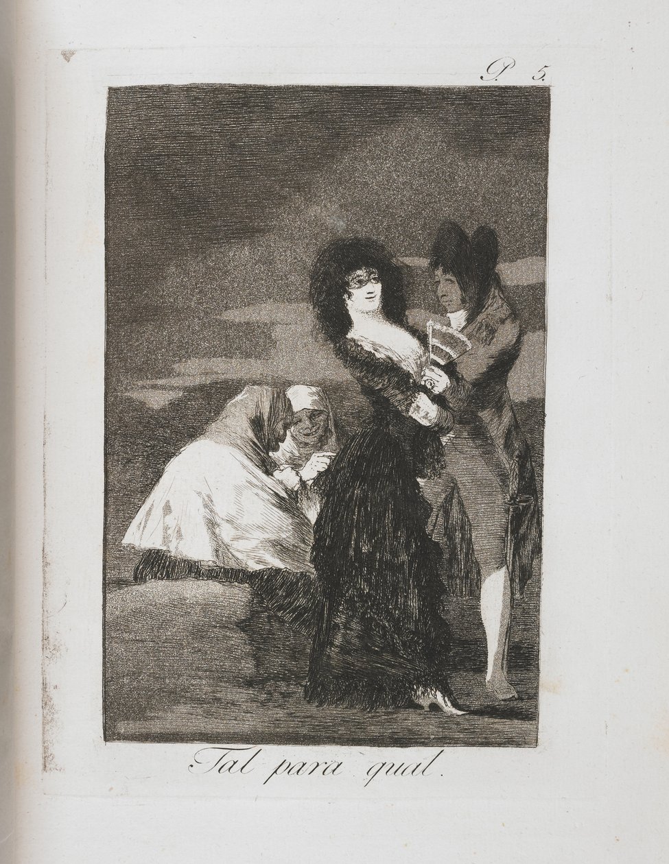 ロスカプリチョスのプレート、1797年〜1798年 作： フランシスコ・デ・ゴヤ