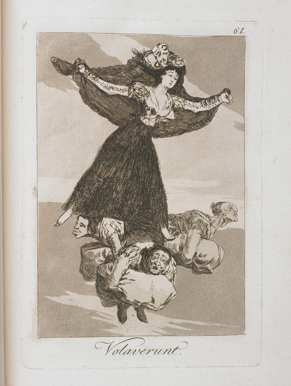 ロスカプリチョスのプレート、1797年〜1798年 作： フランシスコ・デ・ゴヤ