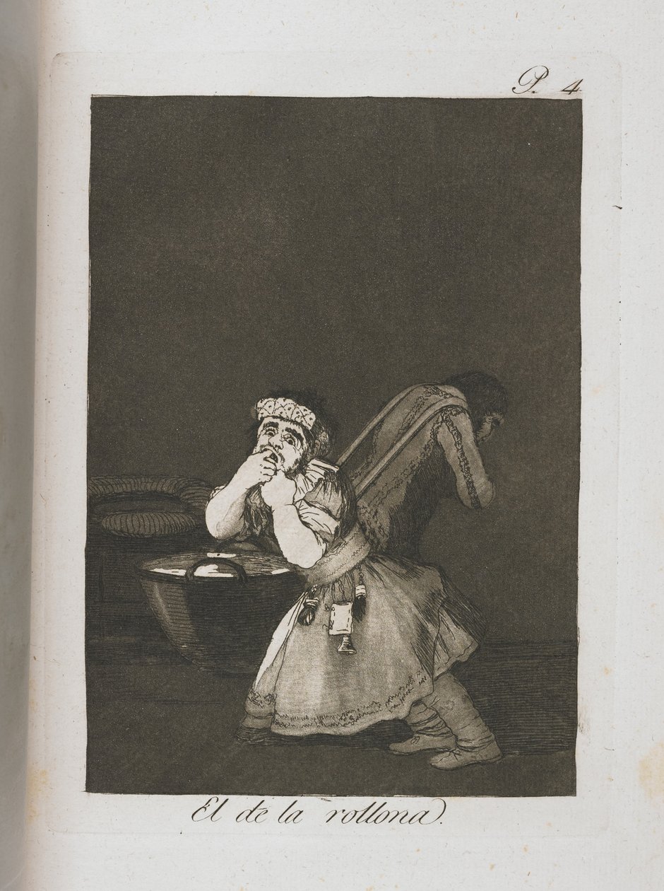 ロスカプリチョスのプレート、1797年〜1798年 作： フランシスコ・デ・ゴヤ