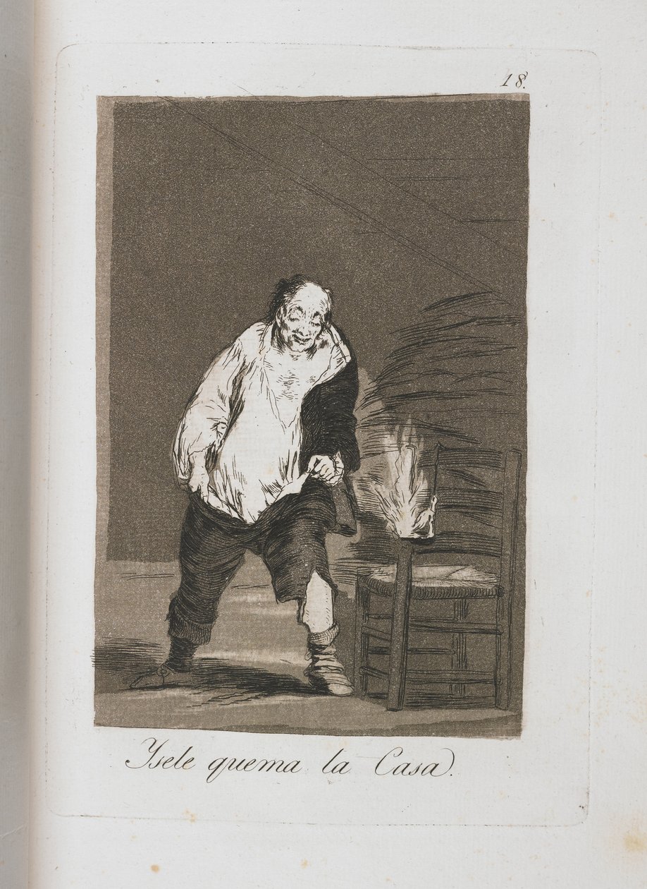 ロスカプリチョスのプレート、1797年〜1798年 作： フランシスコ・デ・ゴヤ