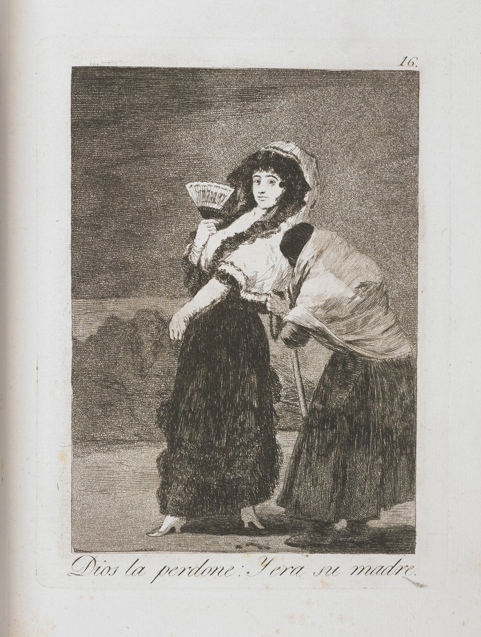 ロスカプリチョスのプレート、1797年〜1798年 作： フランシスコ・デ・ゴヤ